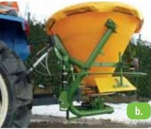 Épandeur de sel 1800 pour micro tracteurs Vert Service