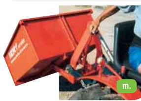 Benne mécanique 100 pour micro tracteur Vert Service